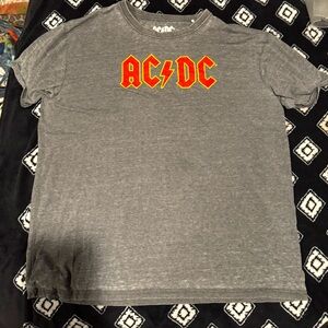 AC/DC graphic tee- WASHED GRAY